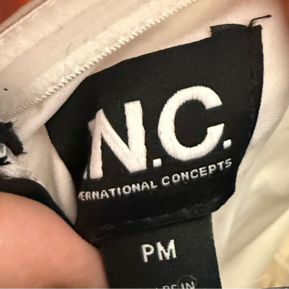 INC International Concepts Black and White Relaxed Jumpsuit - Picture 2 of 4